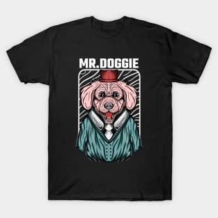 Mr Doggie Tshirt Illustration T-Shirt